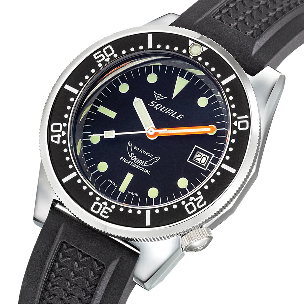 Classic 42mm Black Rubber Strap Watch - Waterproof & Durable for Outdoor Activities, Sports & Daily Wear