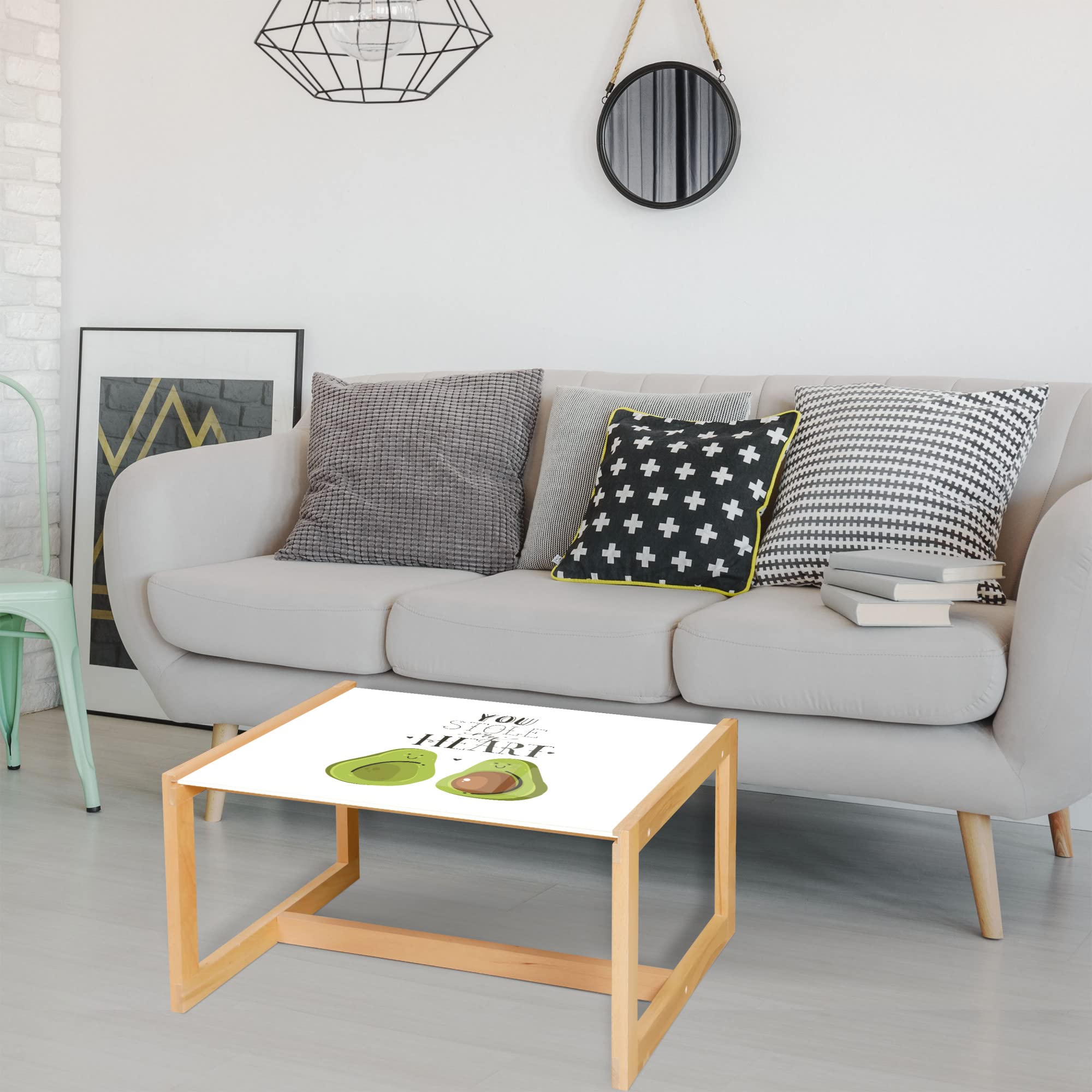 Ambesonne Avocado Themed Coffee Table - 