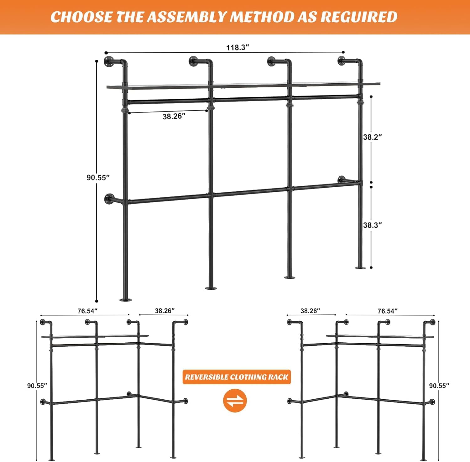Industrial Metal Headboard for Queen Size Bed - Heavy Duty Bed Frame Mount with Vintage Design - Perfect for Modern Farmhouse, Loft & Industrial Style Bedrooms