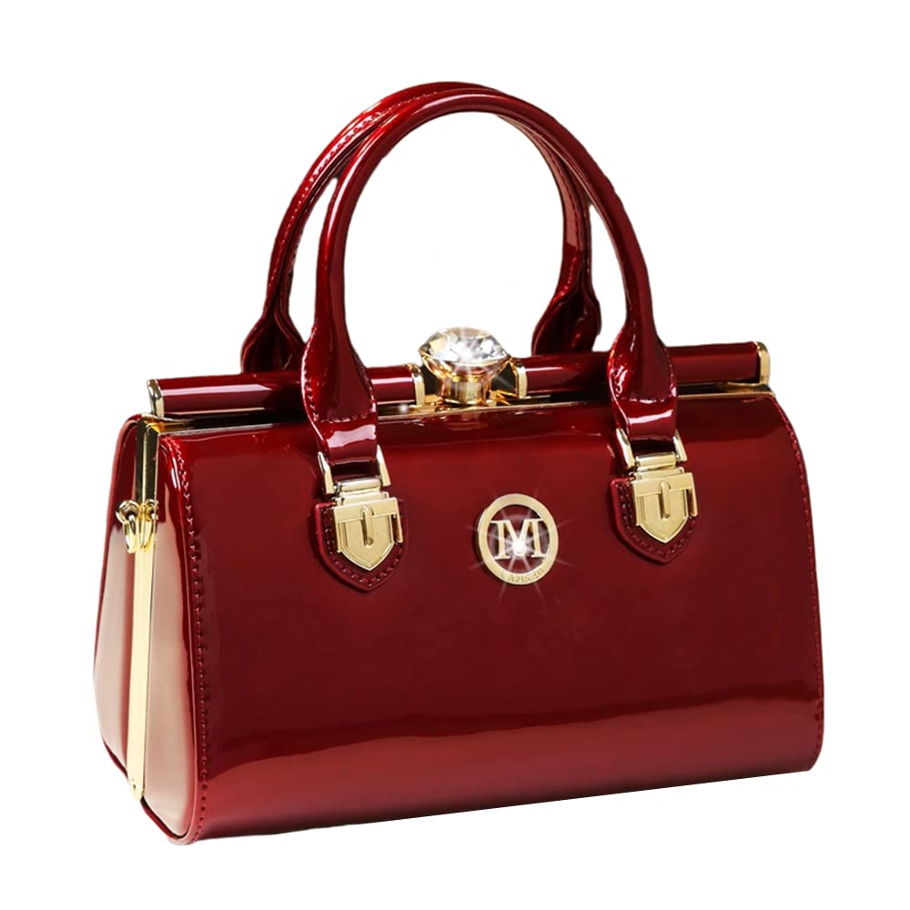 Genuine Leather Women's Top Handle Satchel Crossbody Handbag - Small Evening Purse & Shoulder Bag for Work, Party, Travel & Daily Use