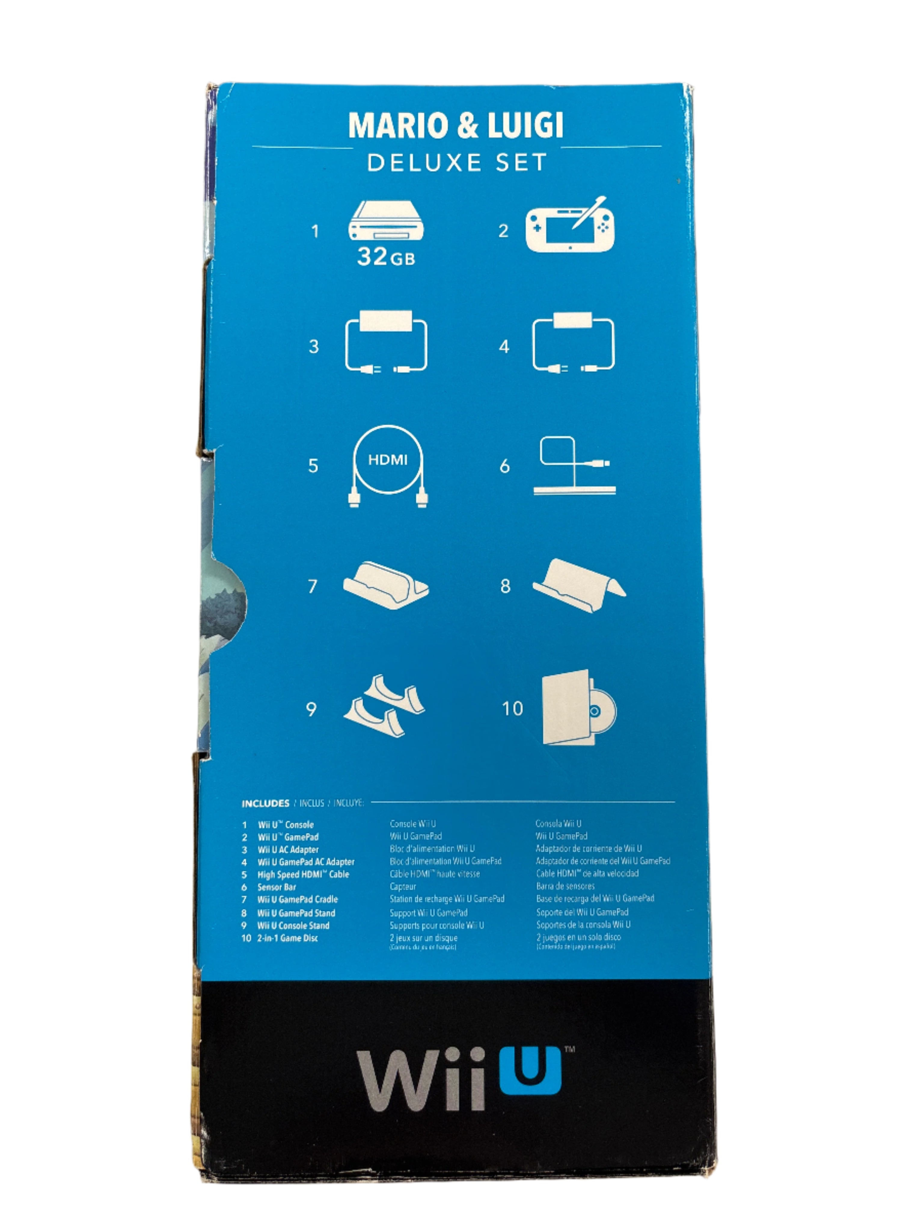 Super Mario & Luigi Deluxe Edition Wii U Game Box with Inserts - Collector's Item for Nintendo Fans | Perfect for Display, Gaming Collections & Nostalgic Decor