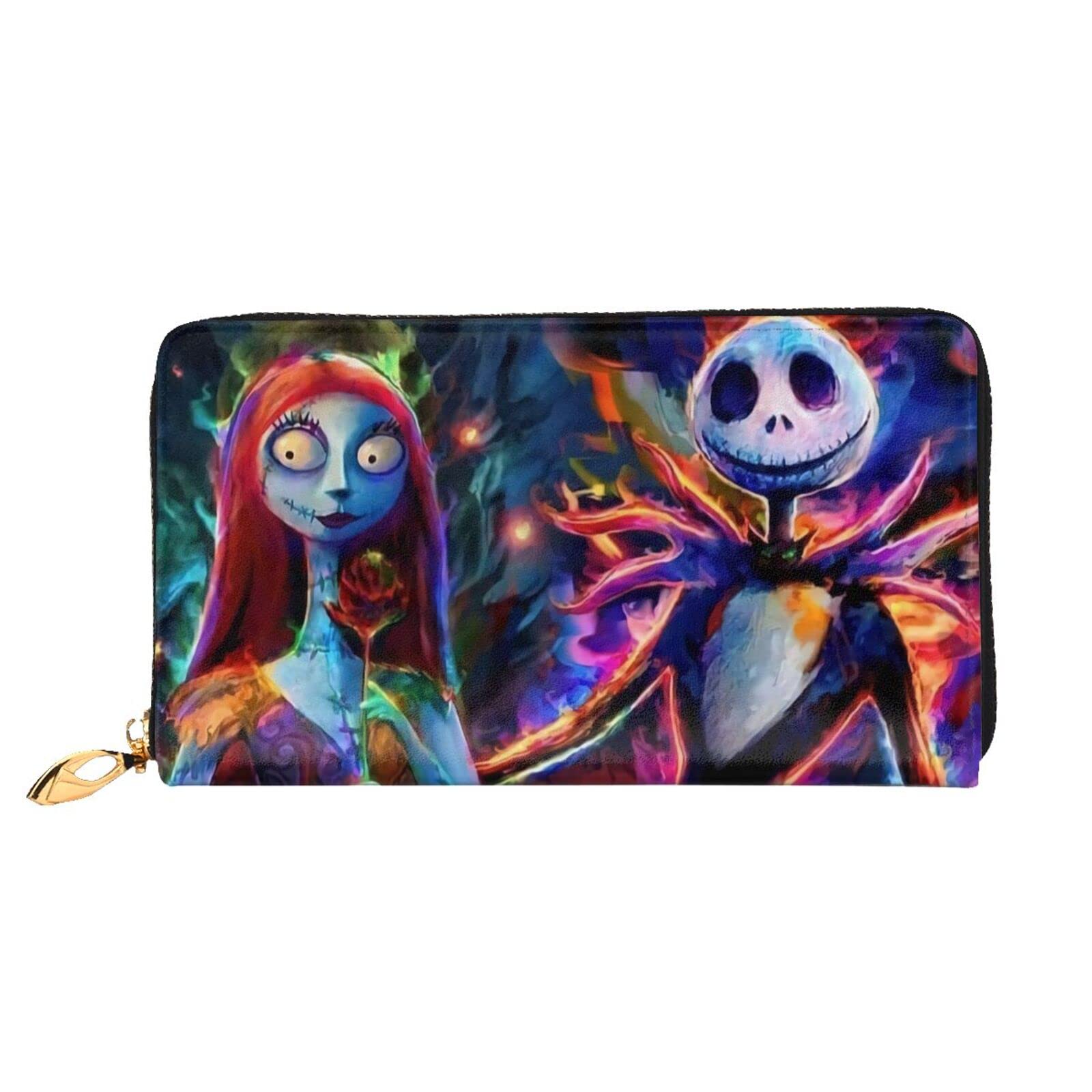 Anime Cartoon Leather Wallet for Women & Men - Zipper Clutch with Multiple Card Slots & Phone Holder - Perfect for Daily Use, Travel, and Gift Giving