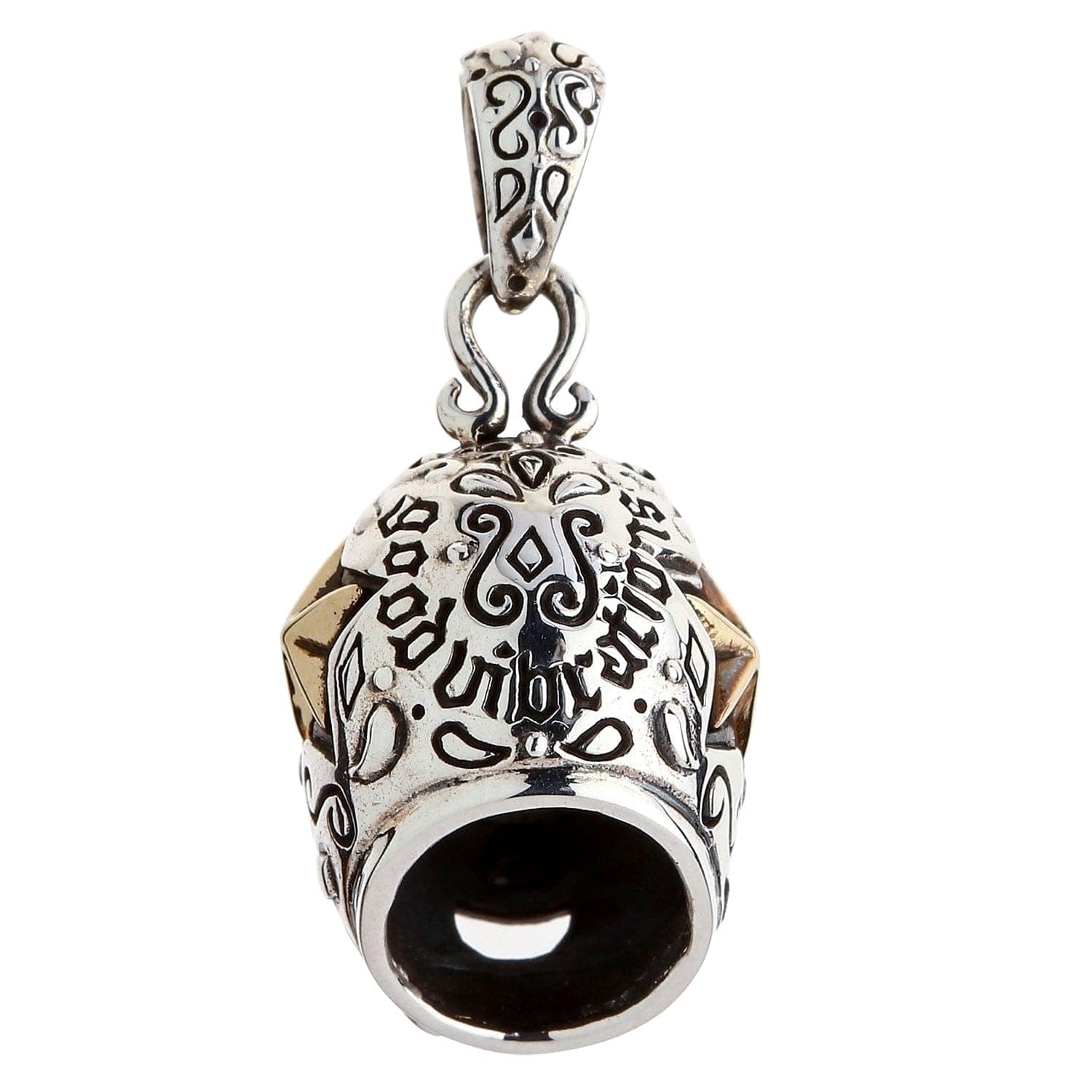 Authentic Lucha Libre Mexican Mask Sterling Silver Brass Pendant Necklace - Perfect for Cosplay, Wrestling Fans & Unique Gift Ideas
