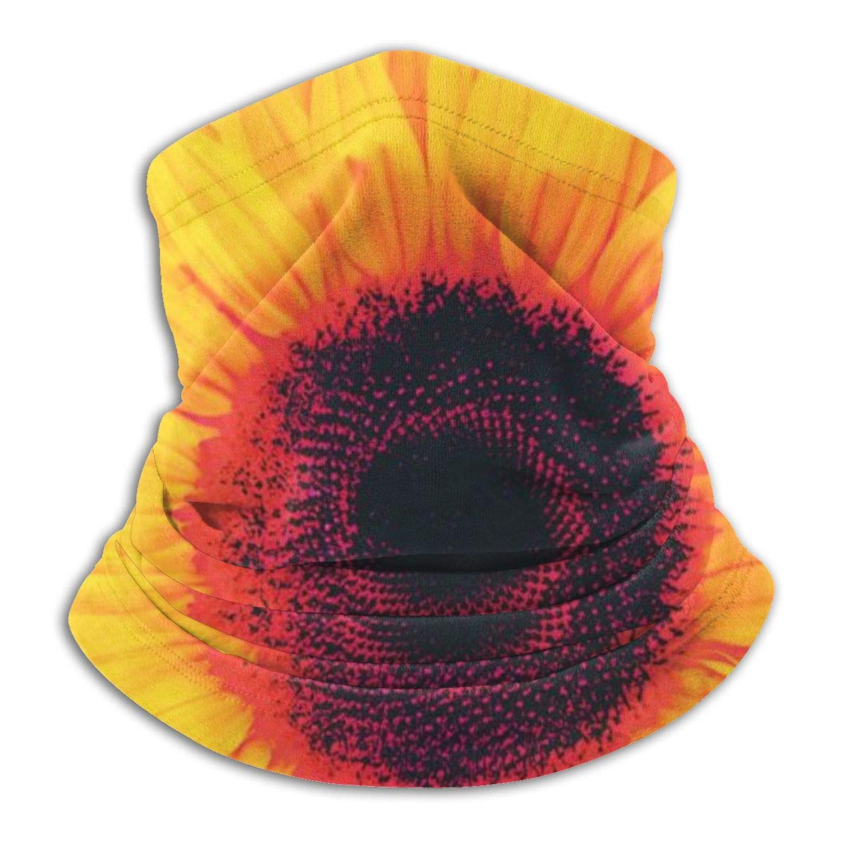 Sunflower Print Neck Warmer - Winter Scarf & Unisex Headwear for Cold Weather | Perfect for Outdoor Activities, Skiing, and Daily Winter Fashion