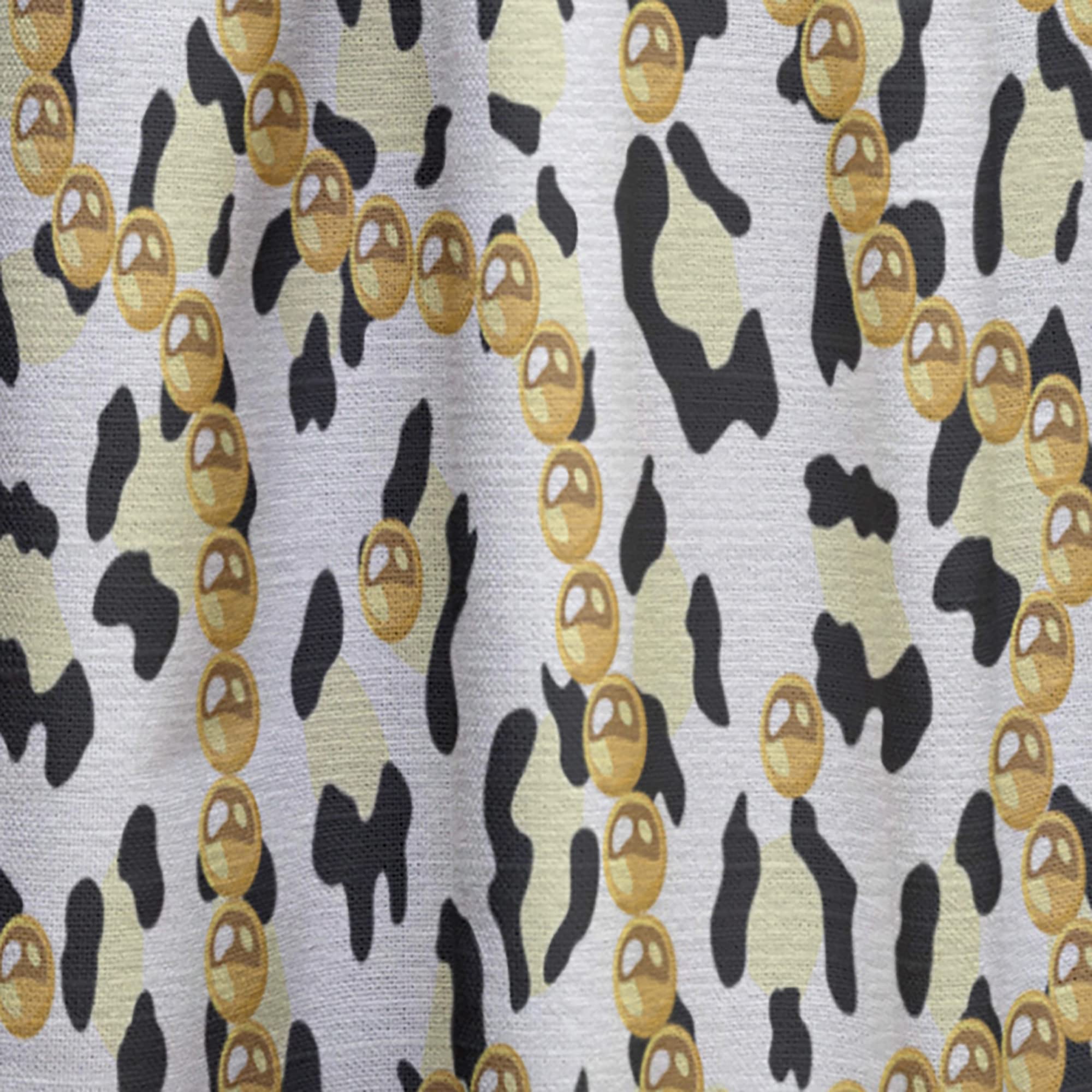 DesignQ Leopard Print Safari Thermal Insulated Curtains - Single Panel 52x84 Inches - Blackout Drapes for Bedroom & Living Room - Perfect for Jungle Theme Decor & Sun Protection