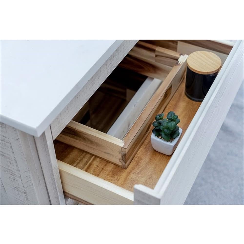 Fresca Stella 58 Inch Rustic White Wall Mounted Double Bathroom Vanity Cabinet - Perfect for Modern Farmhouse & Small Bathroom Storage Solutions