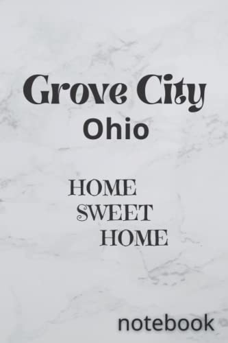 Grove City Ohio - Home Sweet Home Sign | Rustic Wooden Wall Decor for Farmhouse, Living Room & Entryway