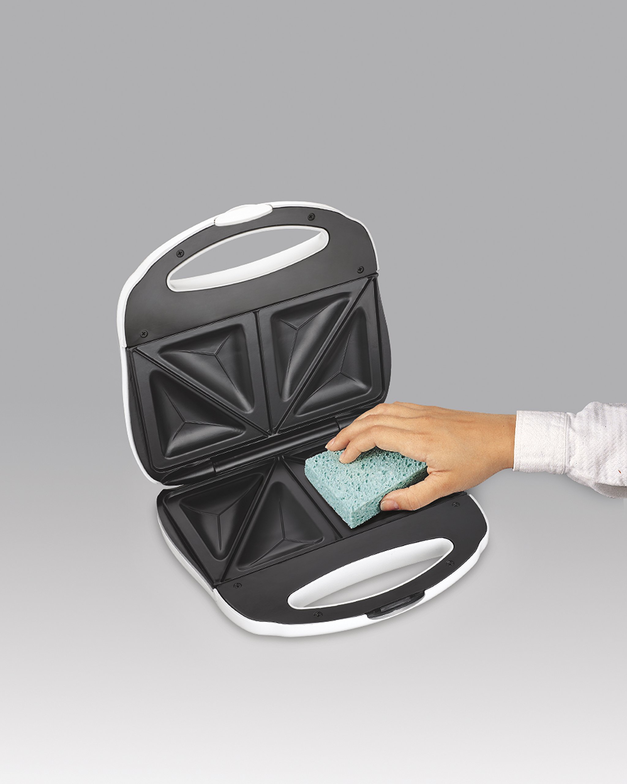 Proctor Silex 2-Slice Sandwich Toaster & Omelet Maker - White (25408Y) | Perfect for Breakfast, Grilled Cheese & Quick Snacks at Home or Office