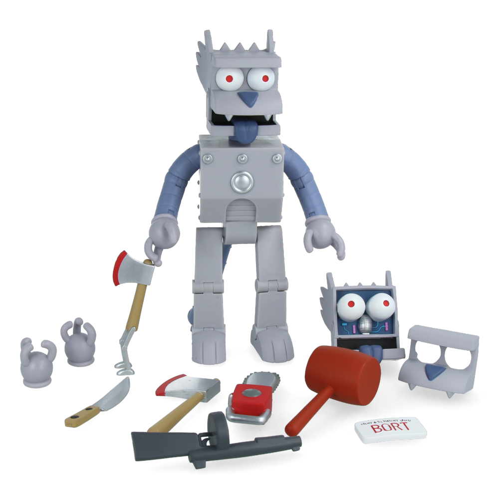 Ultimate Robot Scratchy Figurine from The Simpsons – Collectible Action Figure for Fans & Display