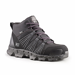 Timberland A11QF Powertrain Mid ESD Alloy Toe Work Boots - Steel Toe Safety Shoes for Men, Electrical Hazard Protection, Slip Resistant - Ideal for Construction, Warehouse & Industrial Work