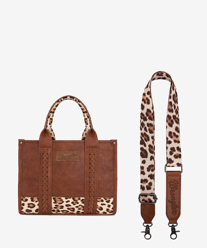 Wrangler Cow Print Crossbody Tote Bag for Women - Stylish Western Handbag for Everyday Use, Shopping & Travel