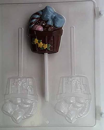 Easter Chocolate Egg Basket Mold - DIY Chocolate Lollipop Making Kit for Holiday Treats & Party Favors | Perfect for Easter Decorations, Birthday Parties, and Gift Giving