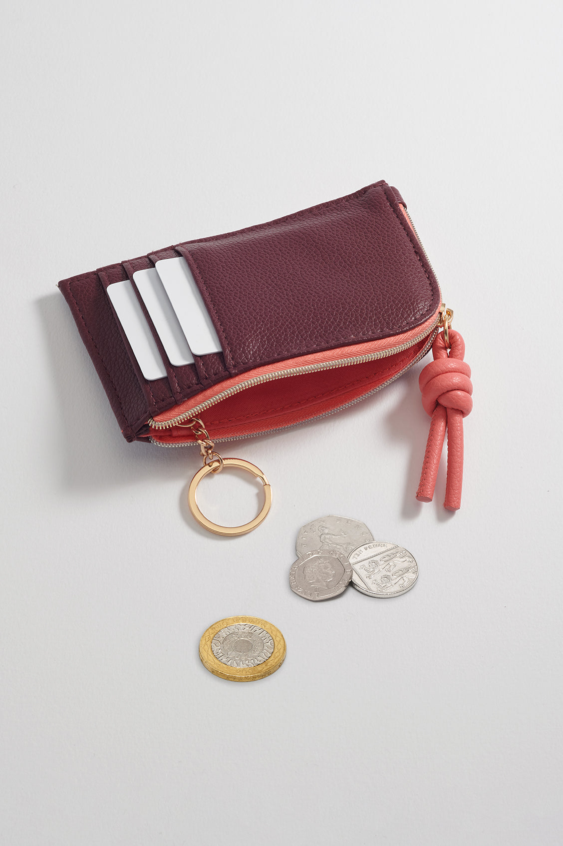 Elegant Burgundy Knot Card Holder Wallet EBP6254 - Perfect for Parties, Weddings & Everyday Use