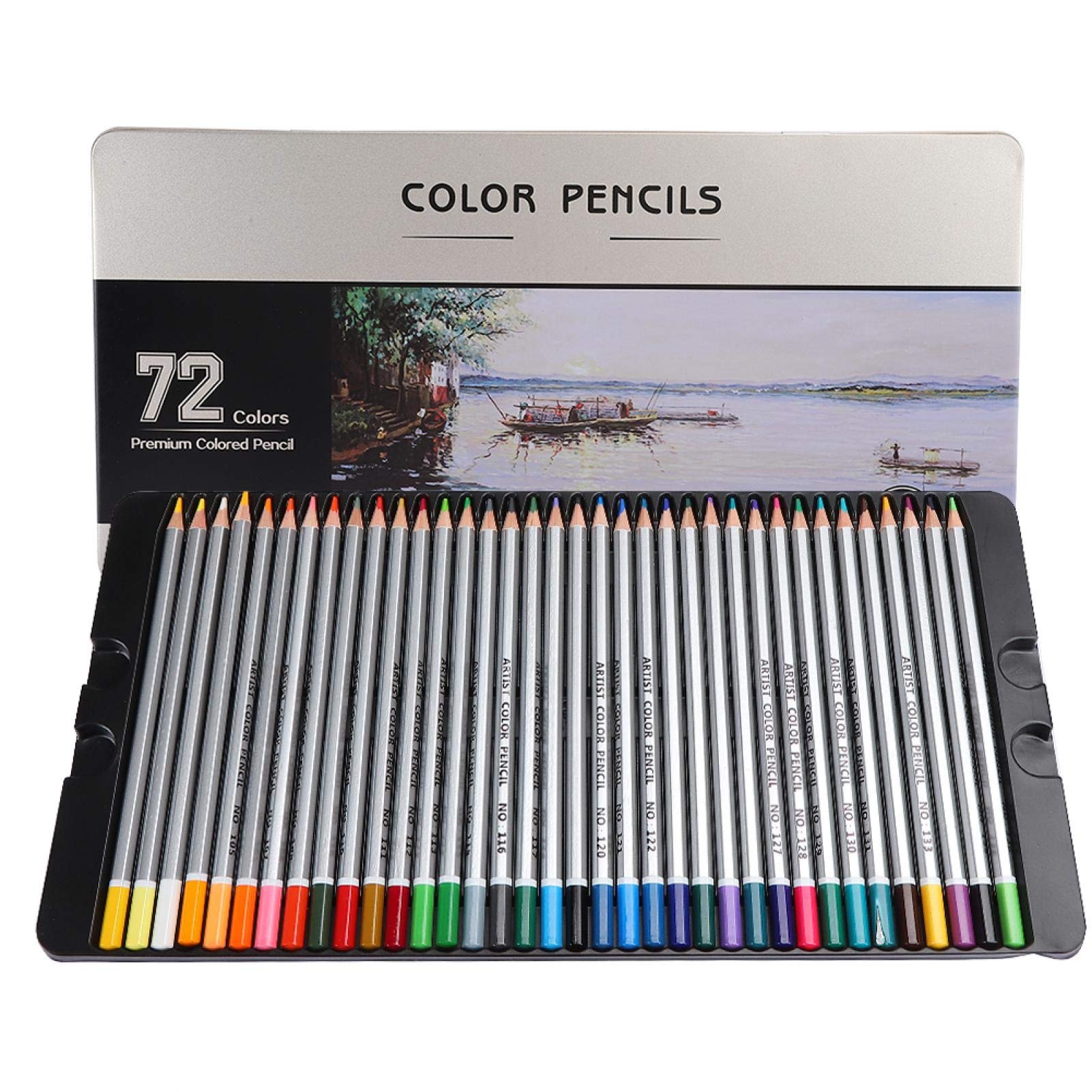72-Color Professional Pencil Set - Smooth Coloring for Artists & Students | Art, Sketching, School Projects