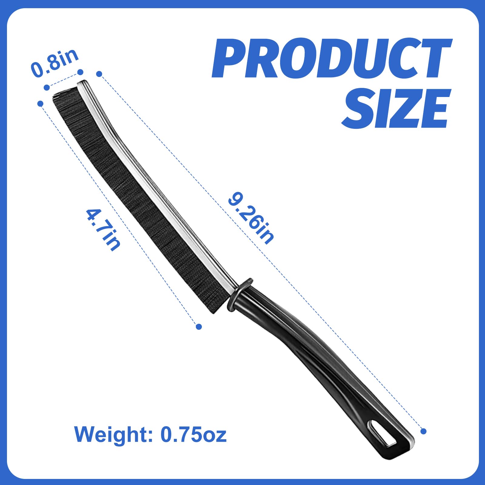 2 Pack Crevice Cleaning Brushes - 2023 New Multifunctional Gap Cleaning Tool for Bathroom, Kitchen, Tiles, Window & Door Tracks - Deep Clean Hard-to-Reach Corners & Tight Spaces (Perfect for Home, Office & Car Cleaning)