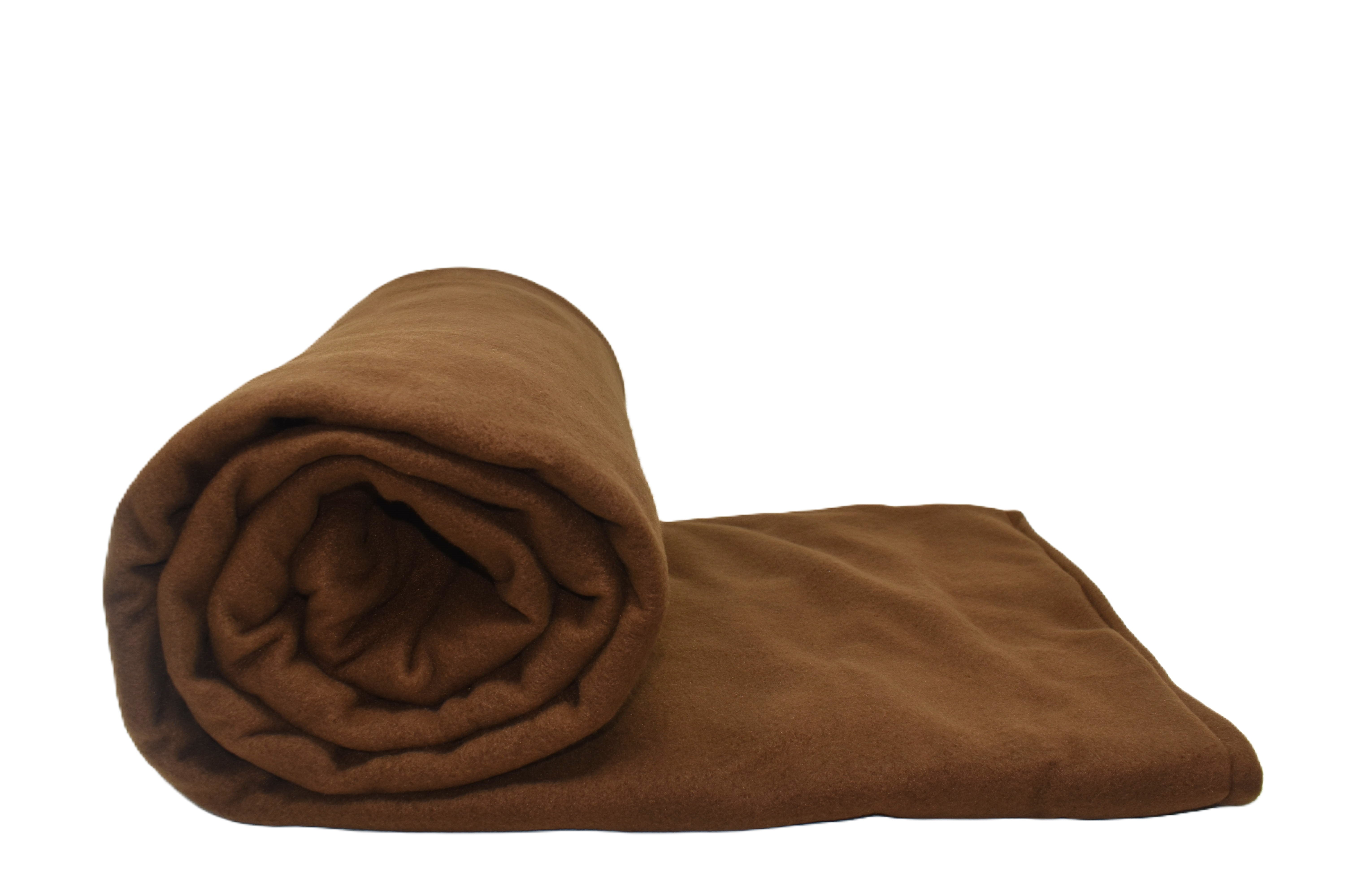 8LB Deluxe Brown Fleece and Flannel Blanket - Ultra Soft & Warm Winter Bedding for Home, Office, and Travel - Perfect for Cozy Nights, Camping, and Gift Giving