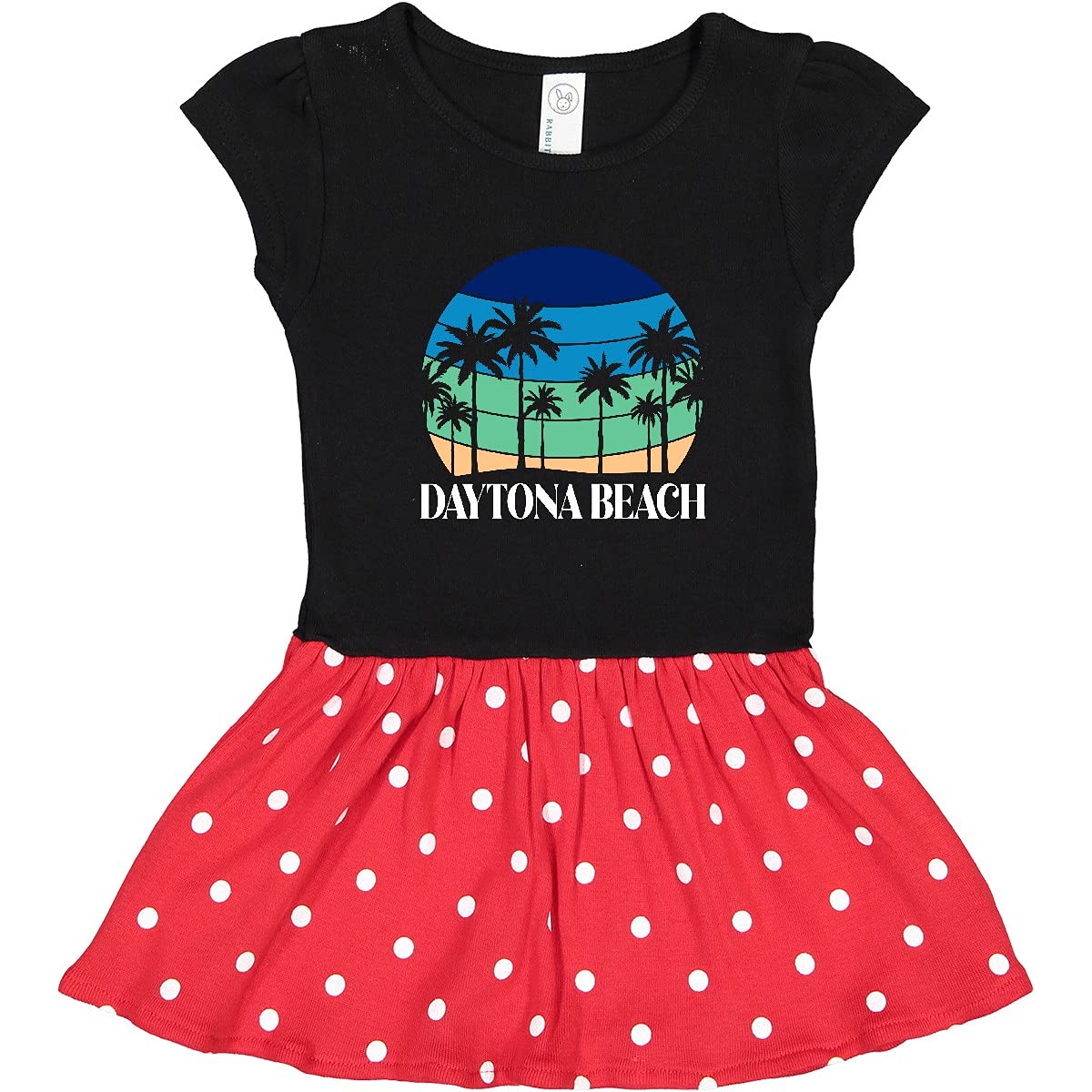 Inktastic Daytona Beach Florida Vacation Trip Toddler Dress - Cute Summer Outfit for Girls, Beachwear, Family Vacation, Holiday Travel, Casual Playdate
