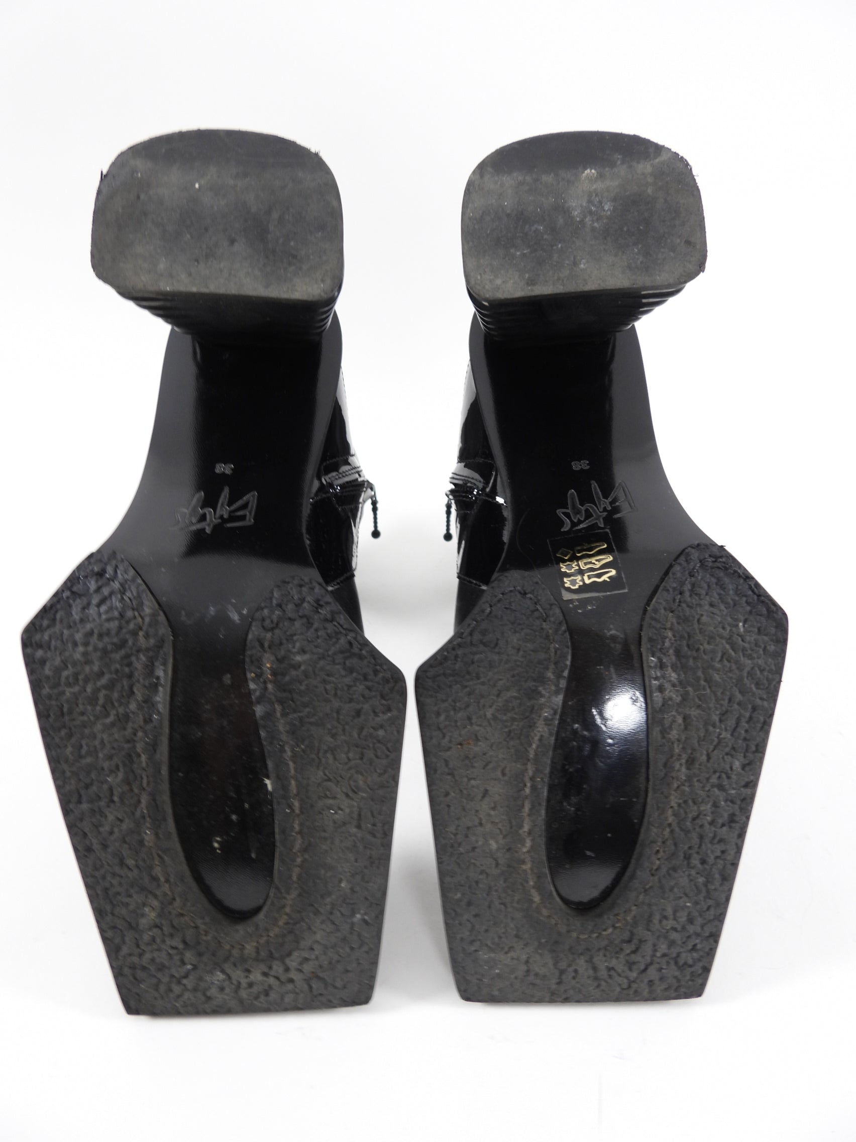 Eytys Black Leather Gaia Ankle Boots Women's Size 7 (EU 37) - Stylish & Comfortable for Everyday Wear, Office & Night Out