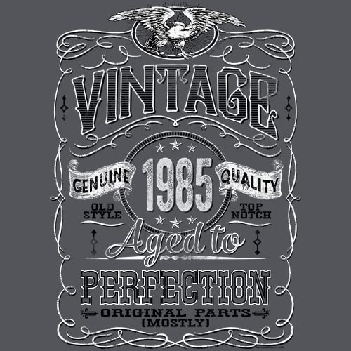 Vintage 1985 Aged to Perfection 40th Birthday T-Shirt for Men - Funny 40 Year Old Gift Idea - Perfect for Birthday Parties & Milestone Celebrations