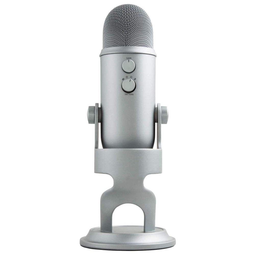 Blue Yeti USB Microphone for PC & Mac - Professional Studio Quality Recording, Podcasting, Streaming & Voiceovers (Gray) - Perfect for Home Studios, Gamers & Content Creators