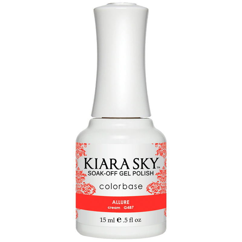Allure G487 Gel Polish - Long Lasting UV LED Nail Polish for Salon & Home Manicures - Perfect for Nail Art, French Tips & Special Occasions