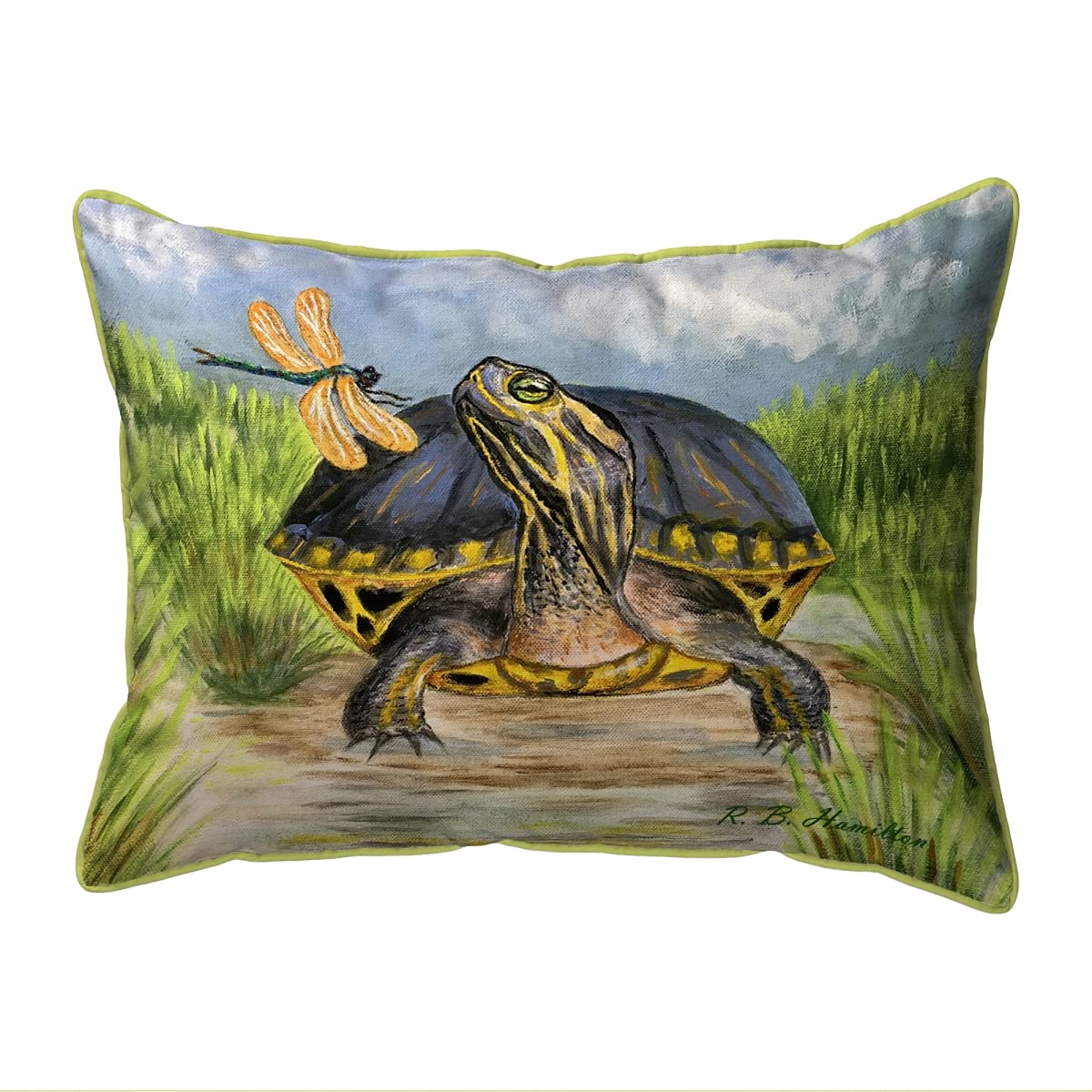 Betsy Drake SN1182 Decorative Throw Pillow 11x14 Inches - Multi-Color Cushion for Sofa, Bed, Living Room & Home Decor