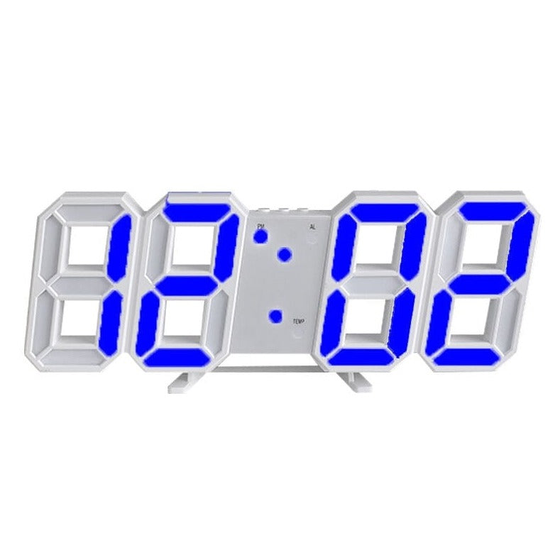 3D LED Digital Wall Clock - Modern Stylish Design for Home, Office & Bedroom | Easy-to-Read Display with Alarm & Temperature Function