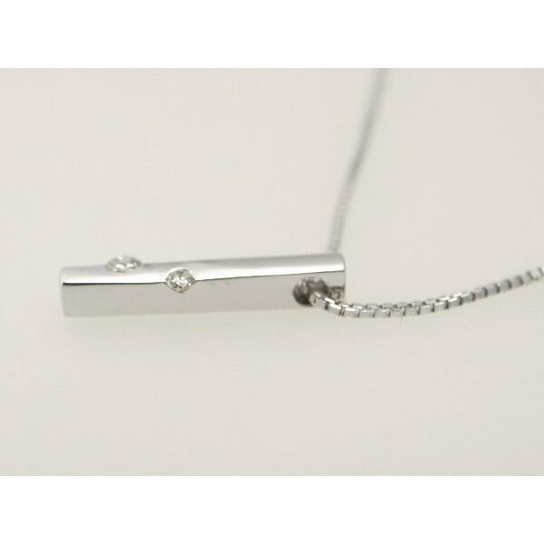 2P 0.06ct Diamond Necklace for Women - 18K White Gold & Silver Jewelry | Elegant Pendant Necklace for Anniversary, Wedding & Special Occasions