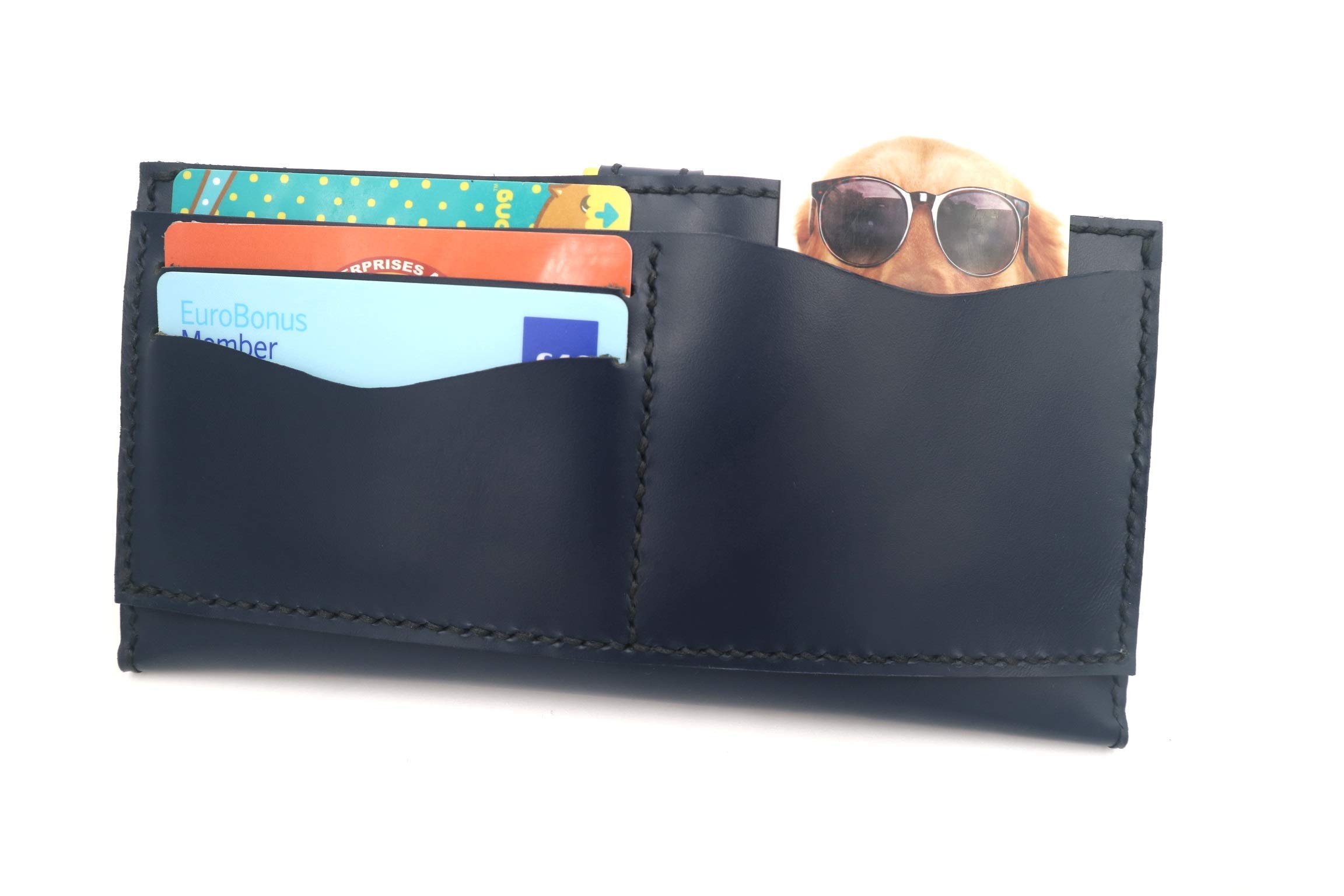 Genuine Leather Clutch Wallet for Women - RFID Blocking with 3 Card Slots & Phone Pocket - Perfect for Travel, Parties, and Everyday Use