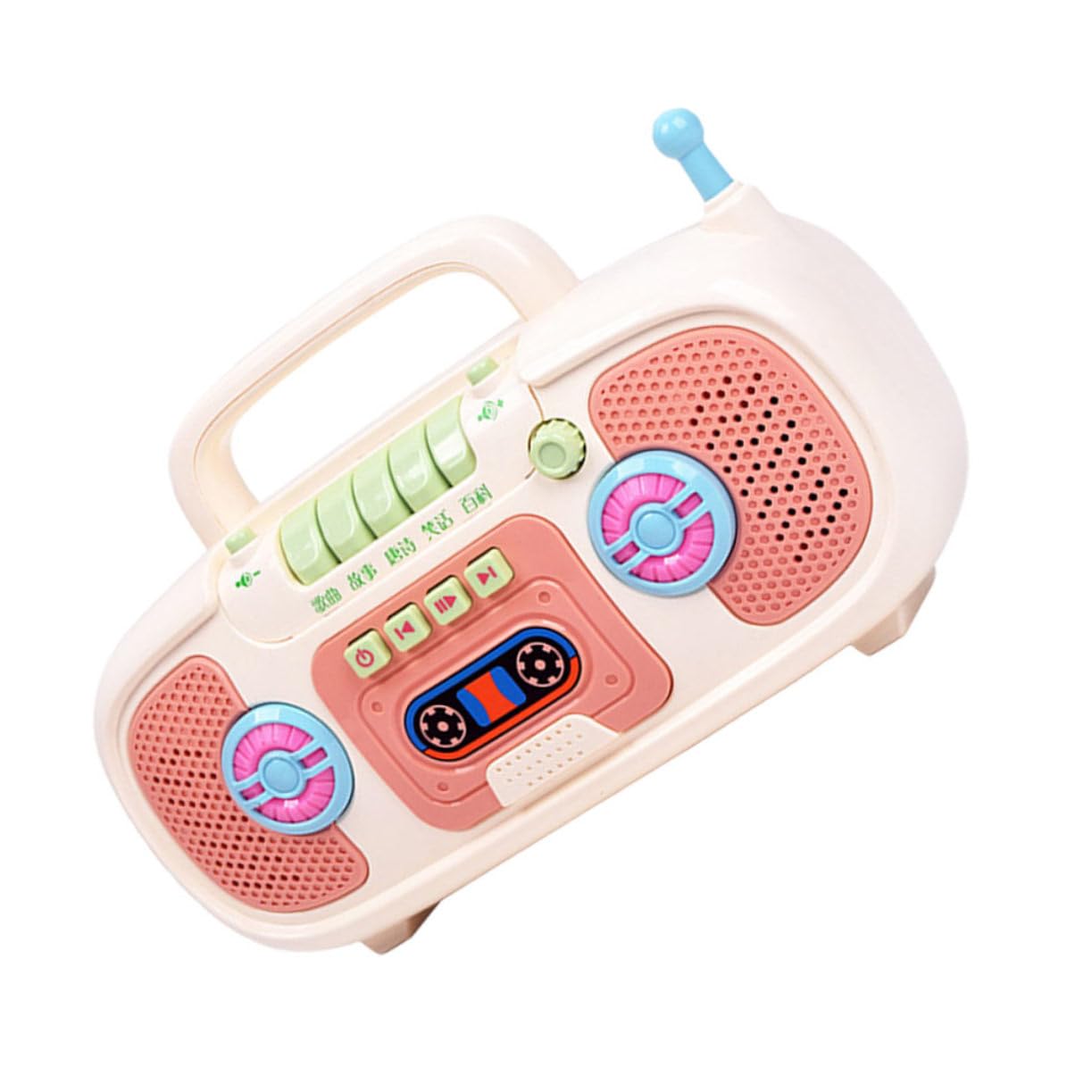 Vaguelly 1pc Story Machine Toy - Educational Musical Recorder Instrument for Kids, Children's Learning Toy with Playable Radio & Puzzle Features (White) - Perfect for Early Childhood Development, Classroom Activities & Interactive Playtime