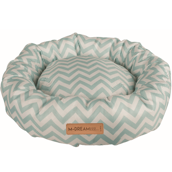 Premium Round Pet Bed for Dogs & Cats - Soft & Comfortable Tasmania Design - Perfect for Beds, Couches & Crates - M PETS Cozy Pet Bed
