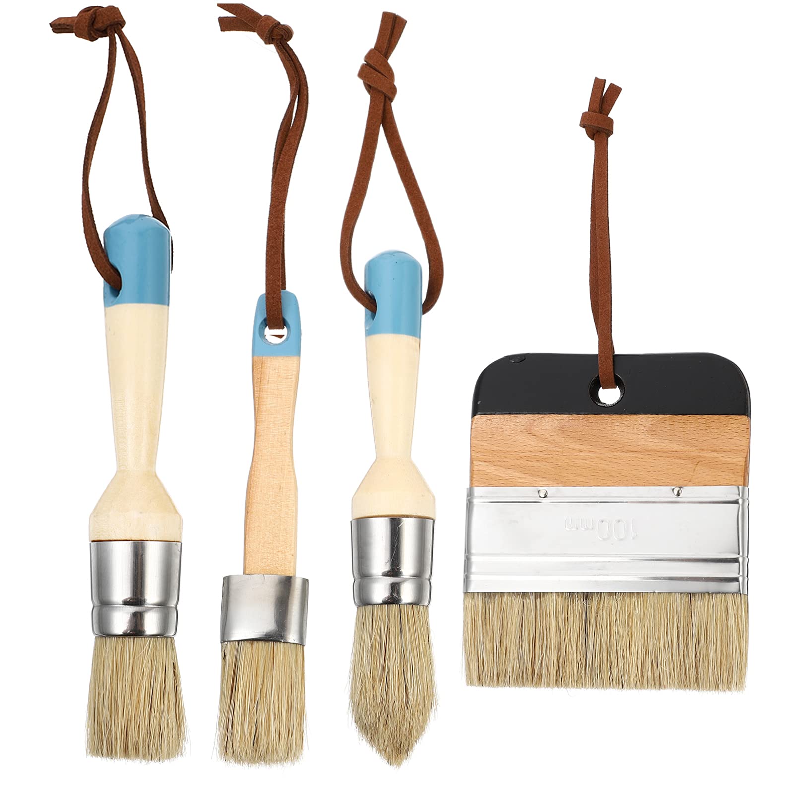 Wood Handle Paint Brush for Oil, Wax & Glue - Home Decor & Art Projects