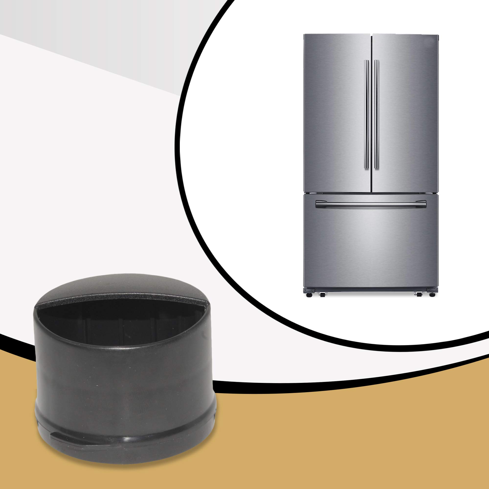 AP-2260518W Replacement Water Filter Cap (2260518B) - 1 Pack Matte Black - Compatible with Refrigerators & Water Dispensers