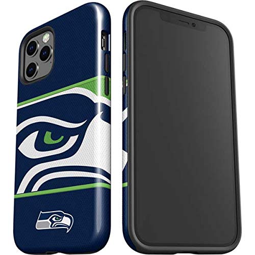 Officially Licensed NFL Seattle Seahawks Zone Block Design Impact Phone Case for iPhone 12 Pro Max - Durable Protection for Football Games & Daily Use