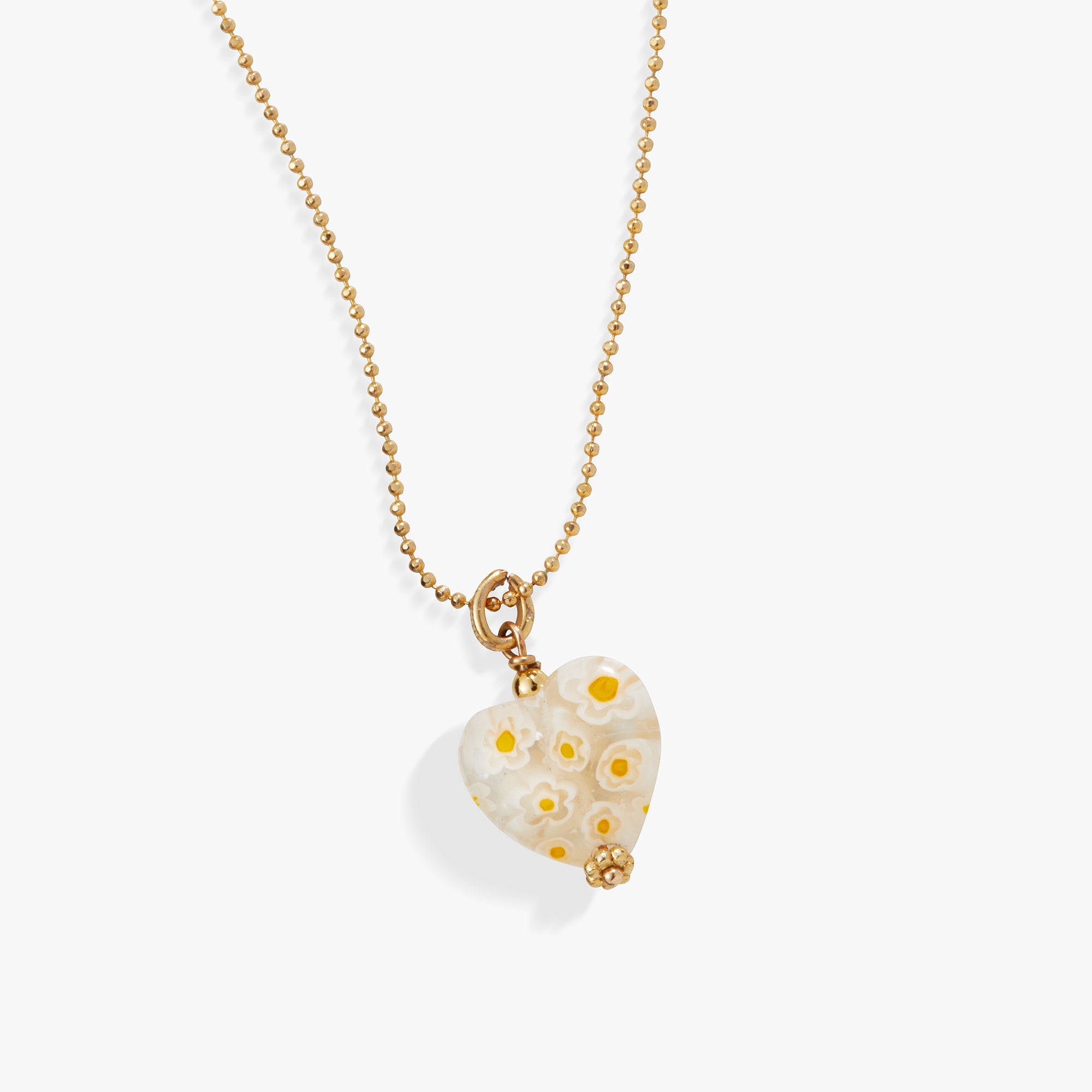 Daisy Heart Charm Necklace for Women - Adjustable Sterling Silver Pendant Necklace - Perfect for Valentine's Day, Anniversary & Romantic Gifts