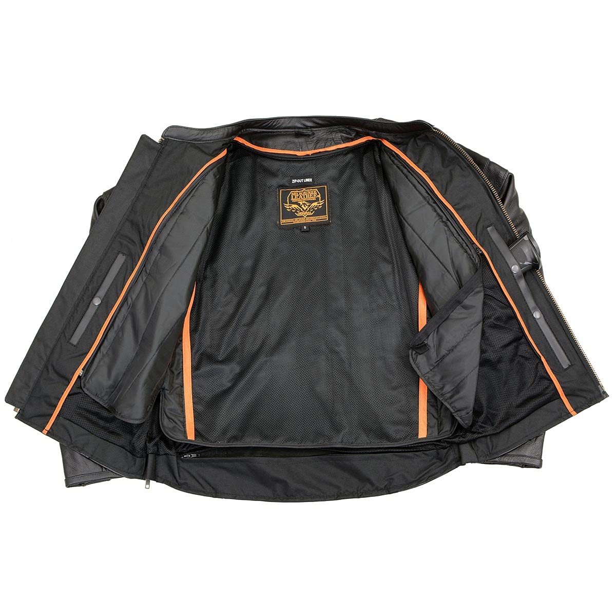 Milwaukee Men's Premium Leather Vented Scooter Jacket - Breathable Motorcycle Riding Gear for Urban Commuting & Adventure Travel