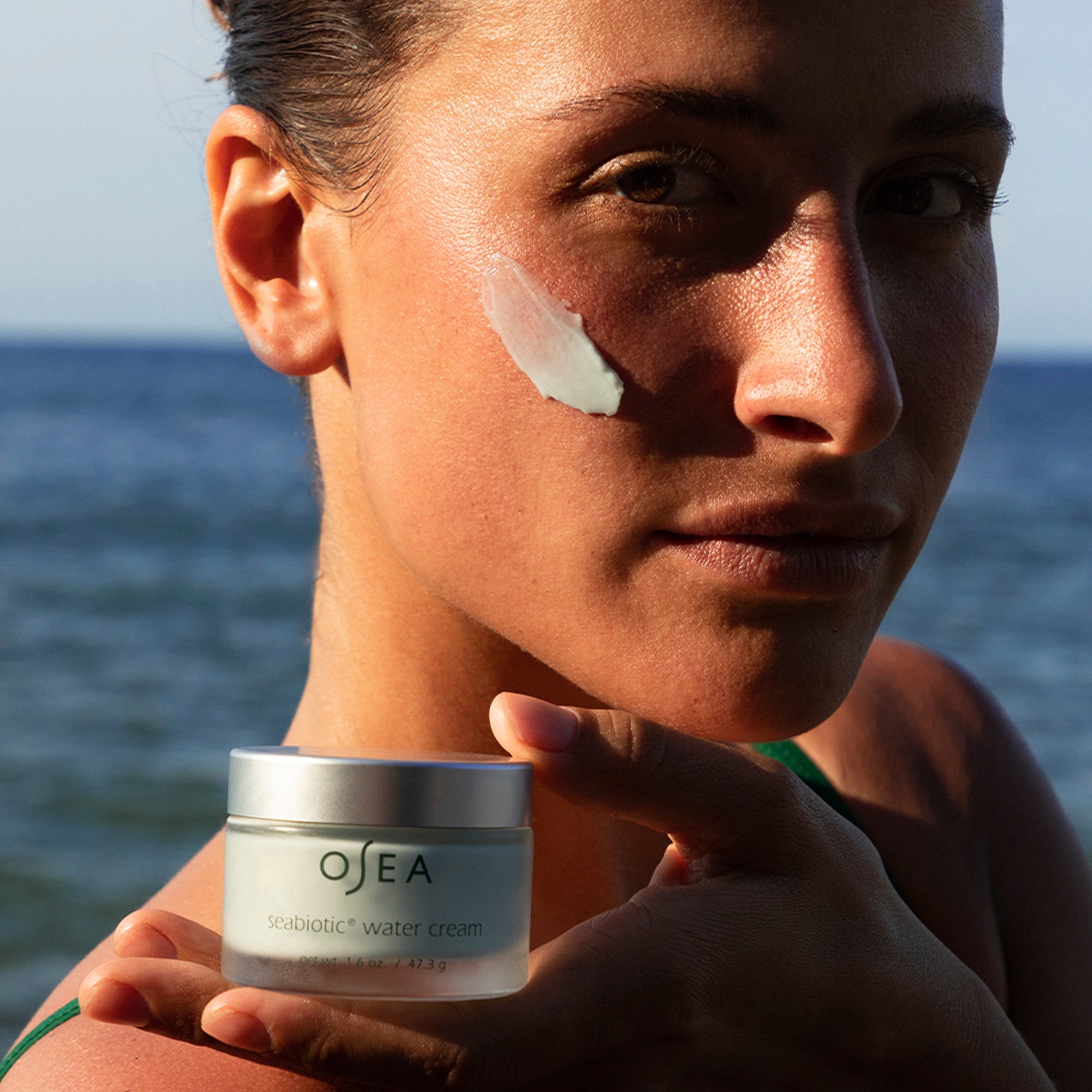 Seabiotic Hydrating Water Cream - Lightweight Moisturizer for Dry & Sensitive Skin | Day & Night Face Cream for Hydration & Soothing | Perfect for Daily Skincare Routine & Travel