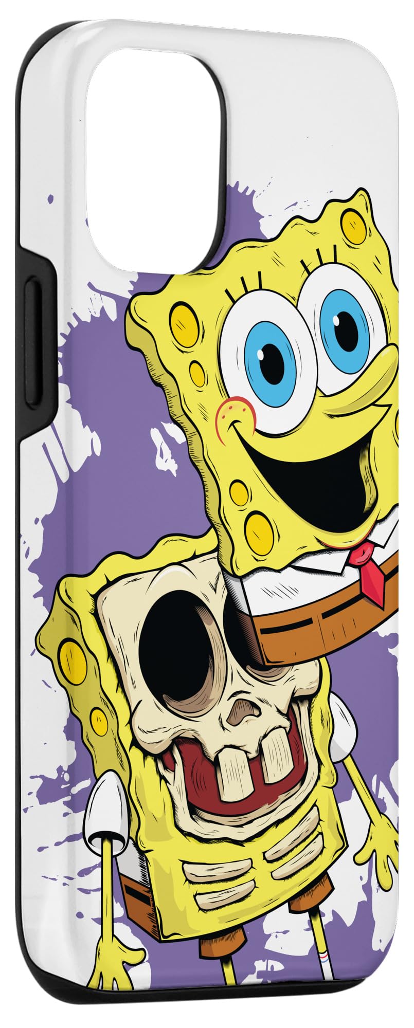 iPhone 12/12 Pro SpongeBob SquarePants Case - Cool Skull Candy Design | Nickelodeon Licensed Phone Cover for Protection & Style - Perfect for Fans, Daily Use & Gift Giving