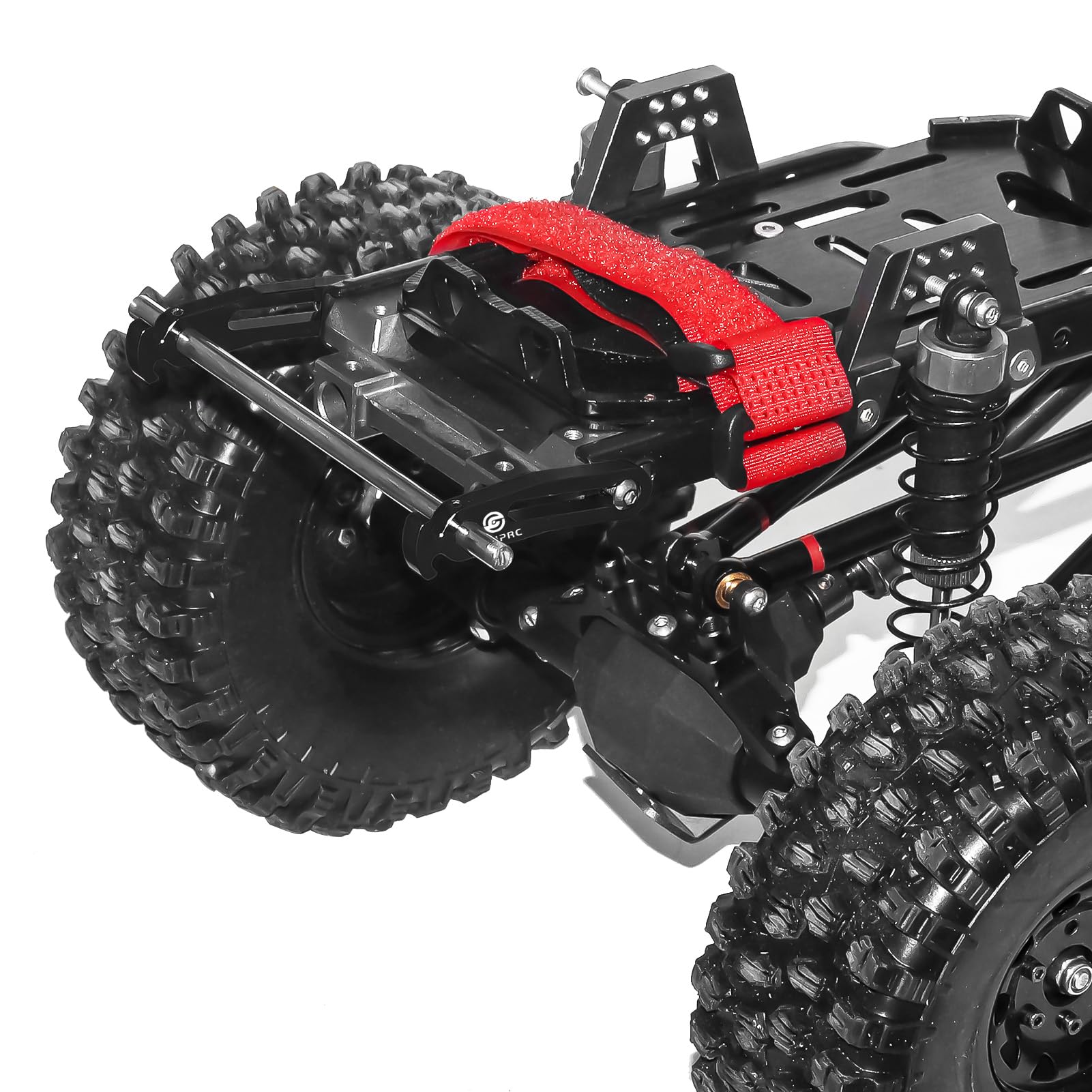 GOUPRC 1/10 Scale Adjustable Metal Bumper Set for RC Crawler - Front & Rear Bumper Upgrade Compatible with Axial SCX10, Element Enduro, Gen7, Gen8, TRX4, TRX6 - Durable Off-Road Accessories for Rock Crawling & Trail Adventures (Black)