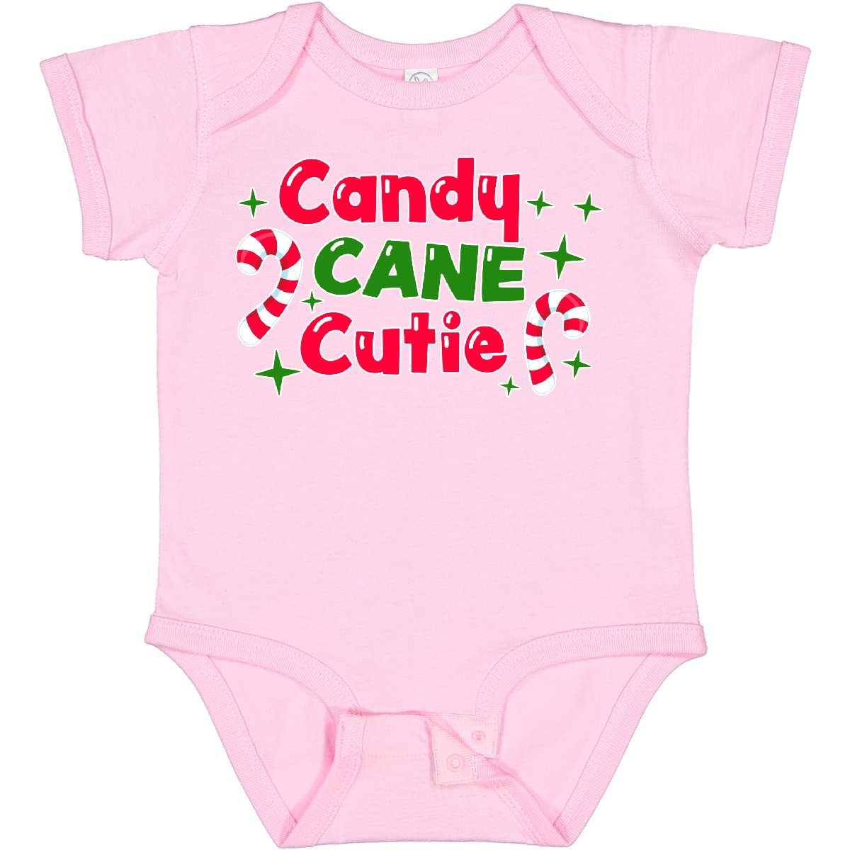 Inktastic Christmas Candy Cane Cutie Baby Bodysuit - Festive Holiday Outfit for Infants & Toddlers - Perfect for Christmas Photos, Family Gatherings & Holiday Parties