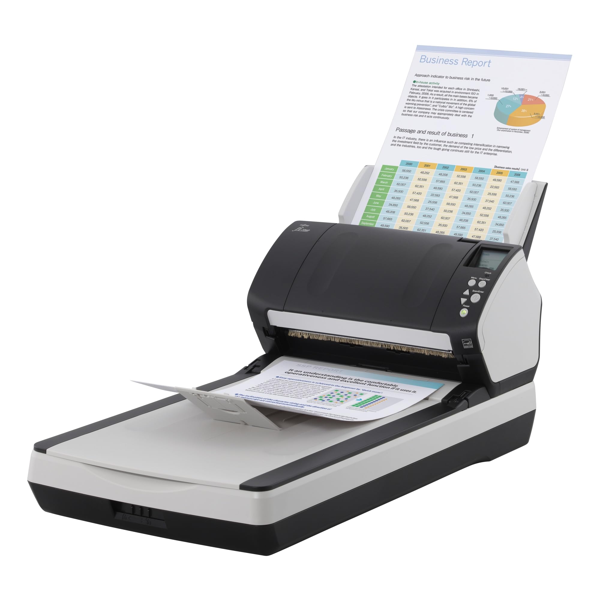 Fujitsu fi-7260 Professional Color Duplex Document Scanner with ADF & Flatbed - High-Speed Scanning for Office, Home, and Business Use - Perfect for Digitizing Documents, Photos, and Receipts