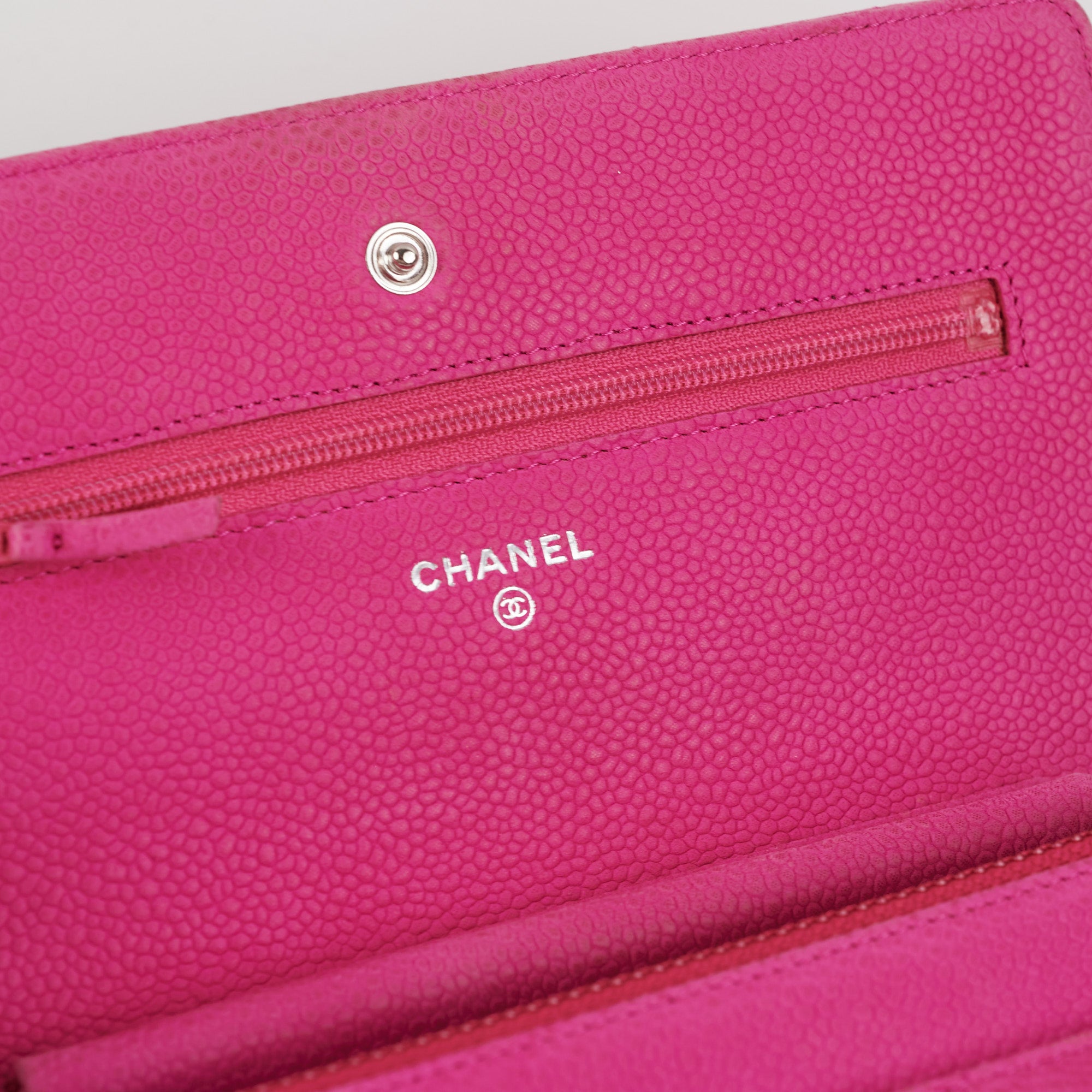 Chanel Pink Quilted Wallet On Chain WOC Bag - Luxury Crossbody Bag for Women, Perfect for Parties & Evening Events