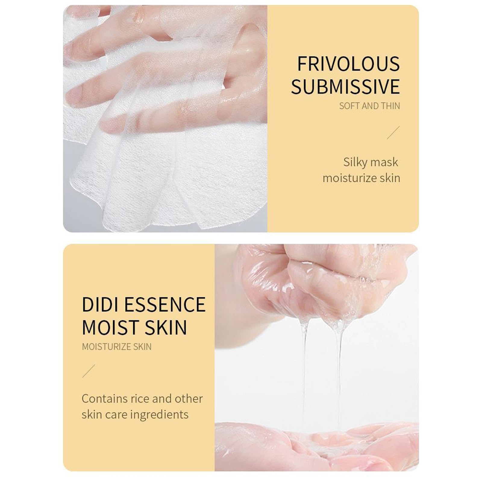 Rice Dough Modeling Mask - Korean Skin Moisture Barrier Face Mask with Ground Rice & Honey for Instant Hydration Boost (2 Box Set) | Perfect for Dry Skin Care & Spa Night Routine