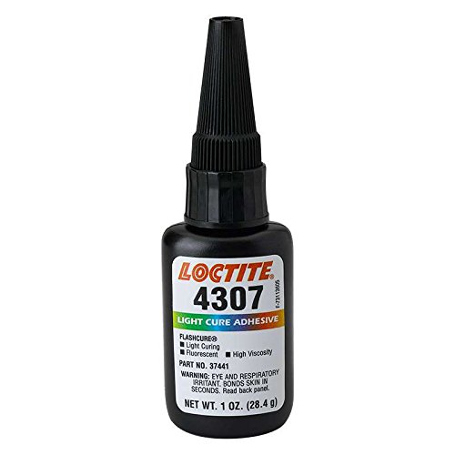 4307™ Flashcure® Light Cure Adhesive - Light Green, 1 oz Bottle for UV Curing, Jewelry Making & Dental Applications