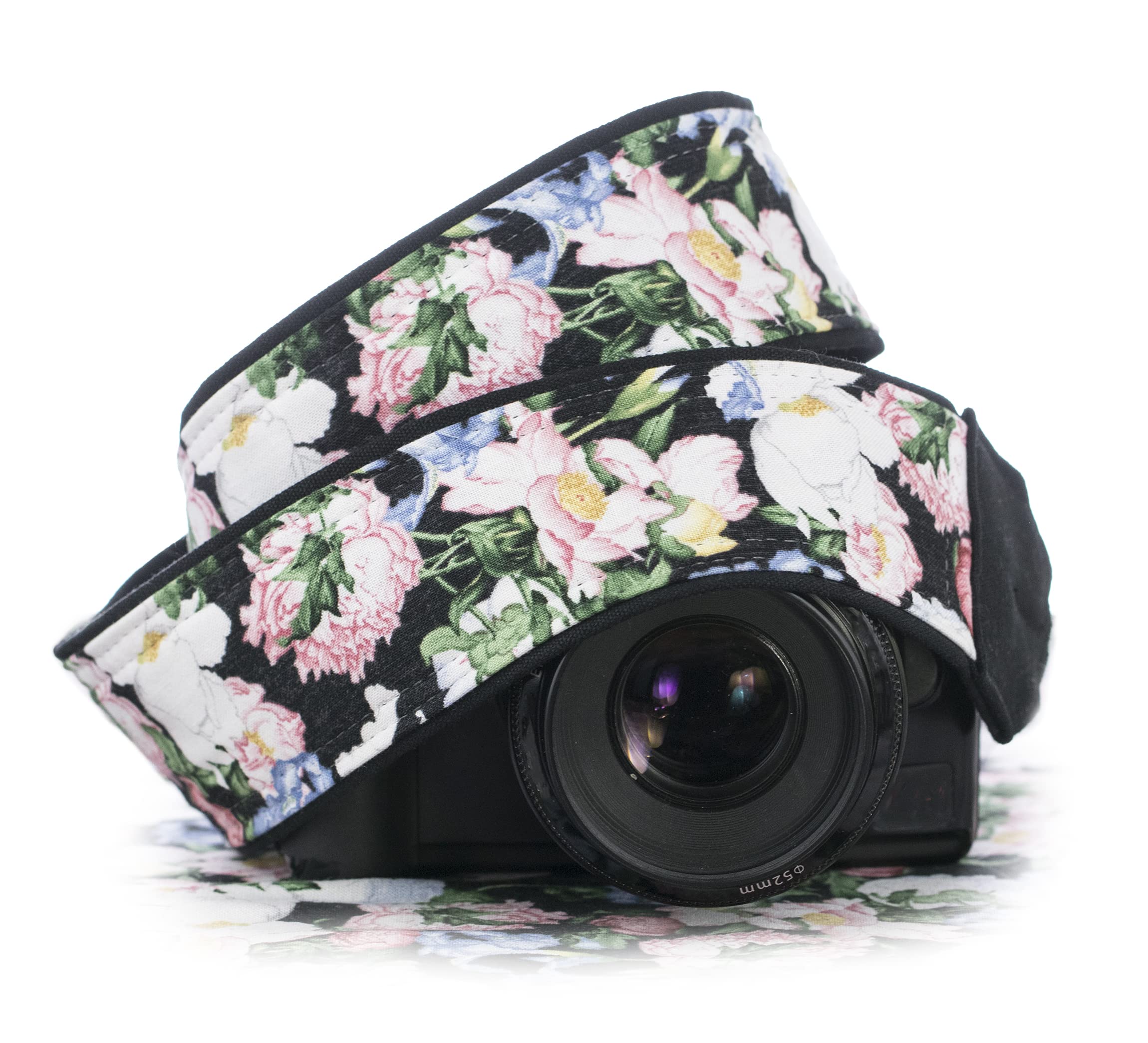 Floral Watercolor Camera Strap - Adjustable & Comfortable Neck Strap for DSLR, Mirrorless Cameras - Perfect for Travel, Photography & Outdoor Adventures