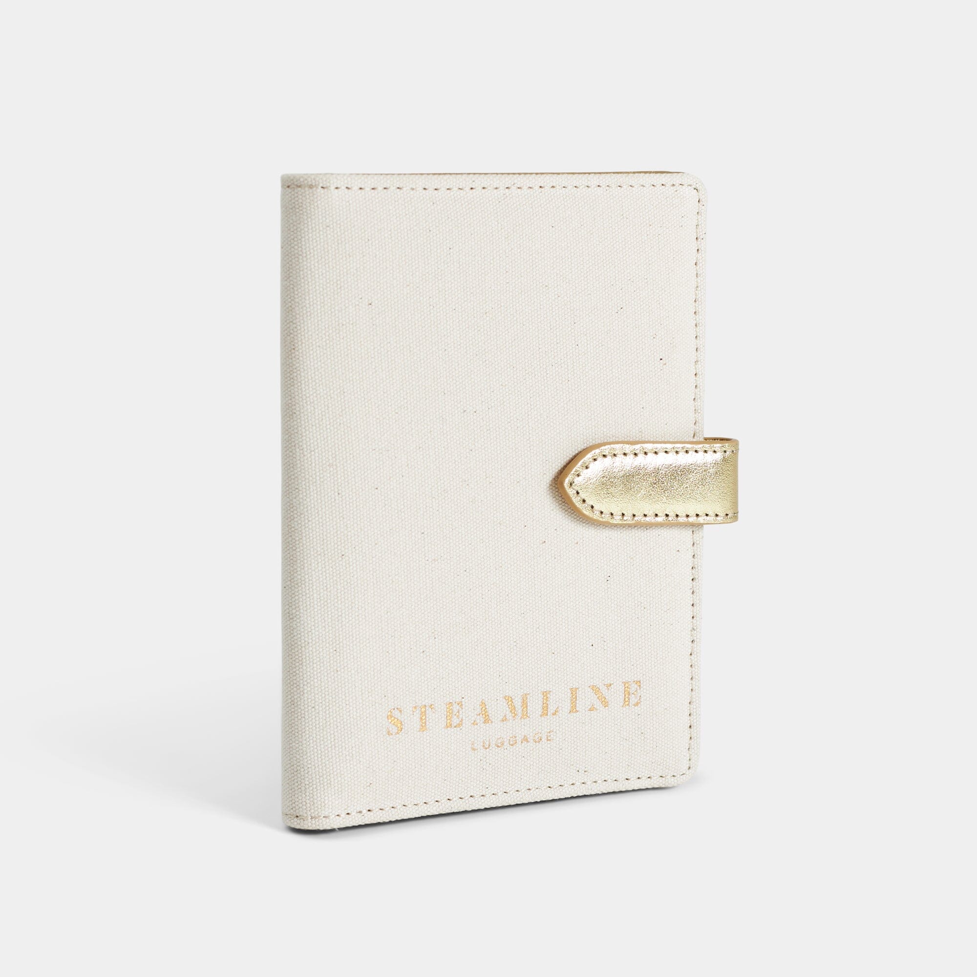 Premium Leather Gold Passport Holder - RFID Blocking Travel Wallet for Secure Document Protection | Perfect for Business Trips & International Travel