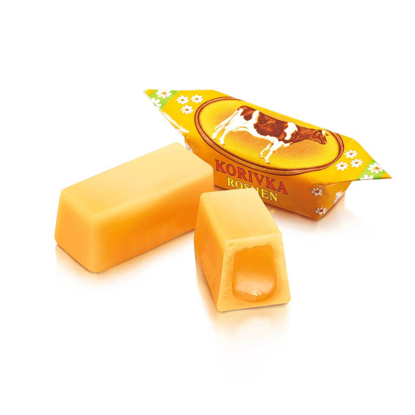Roshen Korivka Cow Candy - Delicious Milky Fudge Sweets, Kosher & Halal Certified (2.2lb/1kg) - Perfect for Parties, Gifts & Sweet Cravings