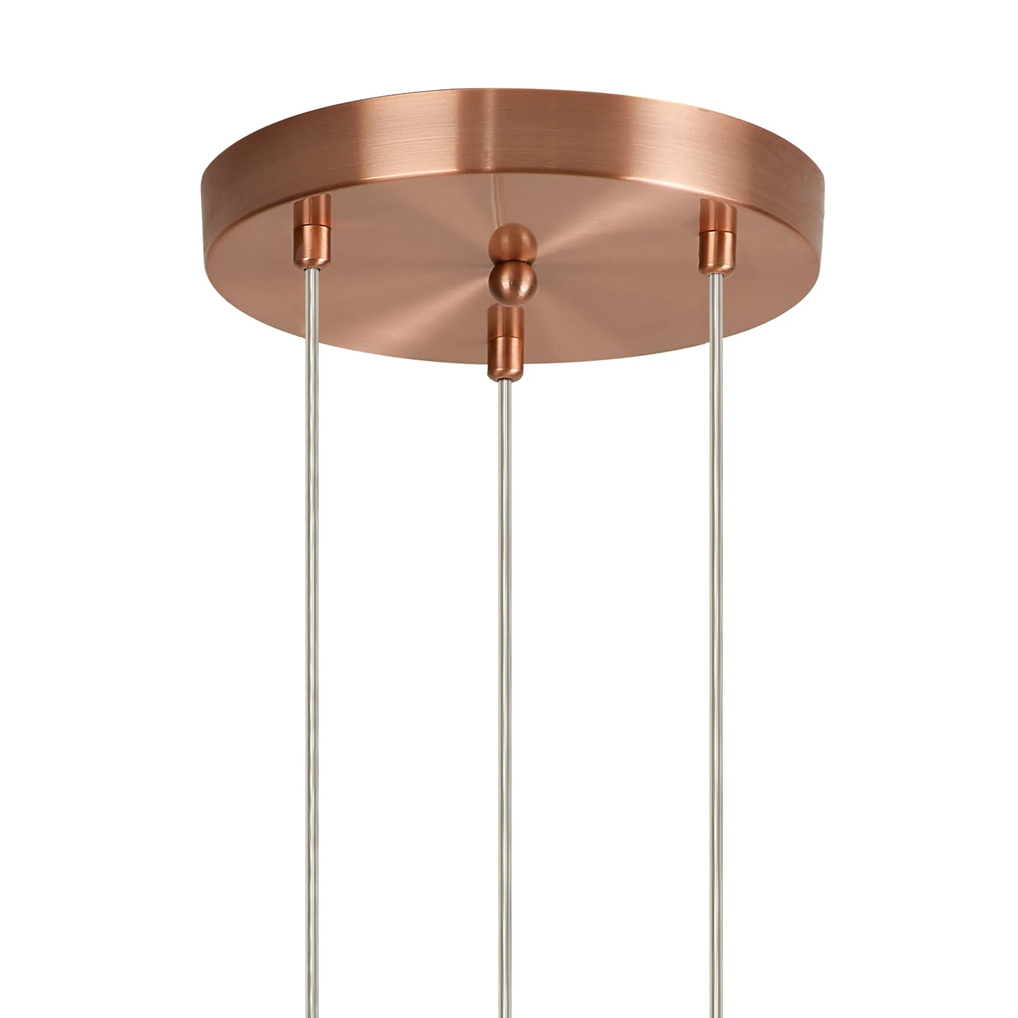 Austin 31cm Round Glass Pendant Light Fixture with 3 G9 Bulb Sockets - Perfect for Kitchen Island, Dining Room, and Modern Home Lighting