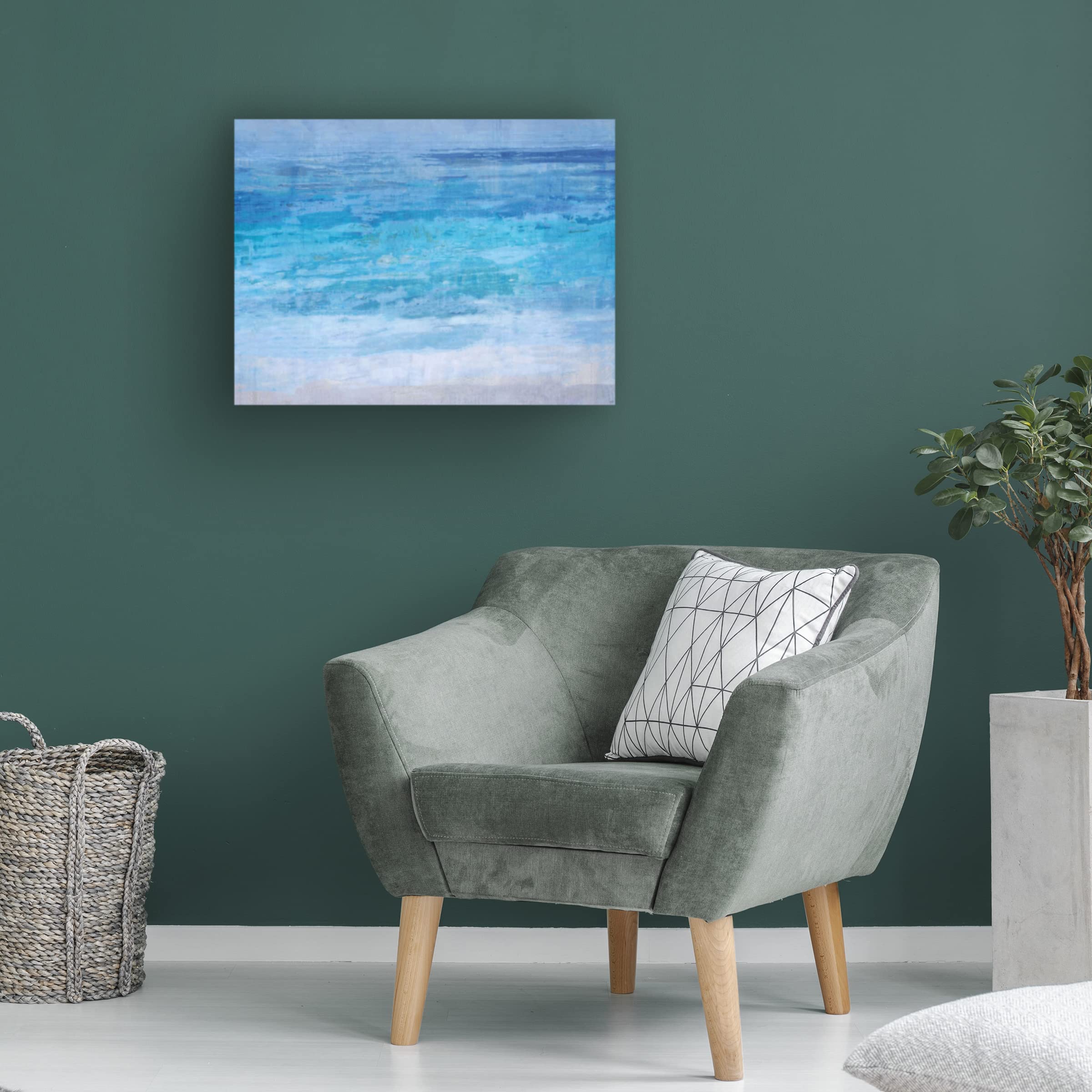 Trademark Fine Art 'Evening Tide' Canvas Wall Art by Marta Wiley - Coastal Beach Decor for Living Room, Bedroom & Office