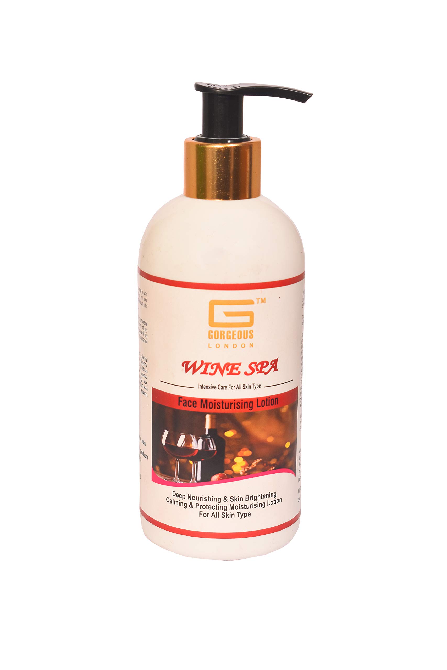 London Wine Spa Face Moisturizer & Rose Argan Oil Body Lotion Set (2 x 300ml) - Hydrating Skincare Combo for Dry Skin, Perfect for Daily Use & Spa Nights